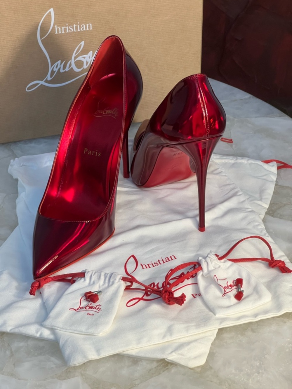 Authentic Exclusive Christian Louboutin Kate 100 Pumps - Picture 6 of 17